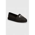 Tommy Jeans espadrile TJW VARSITY ESPADRILLE culoarea negru, EN0EN02470