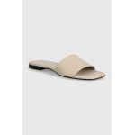 Marc O'Polo slapi de piele femei, culoarea bej, 40317951101134 NN2M3082
