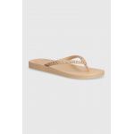 Ipanema slapi MESH VIII FE femei, culoarea bej, cu toc plat, 83472-AS132