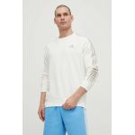 adidas hanorac de bumbac barbati, culoarea bej, cu imprimeu, IS1351