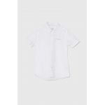 Pepe Jeans camasa de bumbac pentru copii JAYME SS culoarea alb