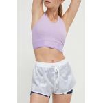 Roxy pantaloni scurți de alergare Pure Pursuit culoarea alb, modelator, medium waist, ERJNS03503