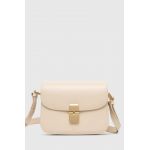 A.P.C. poseta de piele sac grace small culoarea bej, PXBMW-F61413