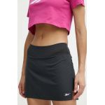 Reebok fustă sport ID Train culoarea negru, mini, evazati, 100075350