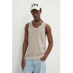 Abercrombie & Fitch tricou barbati, culoarea bej