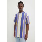 Karl Kani tricou din bumbac barbati, culoarea violet, modelator