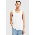 AllSaints top din bumbac KENDRICK VEST culoarea alb, M005JA
