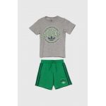 adidas Originals set de bumbac pentru copii culoarea gri