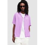 AllSaints camasa ACCESS SS SHIRT barbati, culoarea violet, relaxed, M064SA