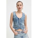 Miss Sixty vesta jeans WJ1830 un singur rand de nasturi, 6L1WJ1830000