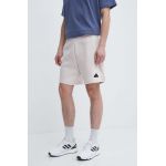 adidas pantaloni scurti Z.N.E barbati, culoarea bej, IR5239