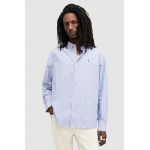 AllSaints camasa din bumbac HILLVIEW LS SHIRT barbati, relaxed, MS513Z