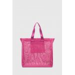 EA7 Emporio Armani geanta de plaja culoarea roz