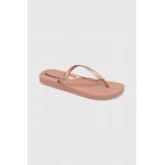 Ipanema slapi ANAT BRASILI femei, culoarea roz, cu toc plat, 82932-AR849
