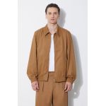 A.P.C. geaca blouson gilbert barbati, culoarea maro, de tranzitie, COGXS-H02922