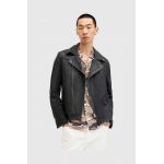 AllSaints geaca de piele ROSSER BIKER barbati, culoarea negru, de tranzitie, M001LA