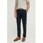 BOSS Orange pantaloni bărbați, culoarea bleumarin, cu fason chinos, 50513028