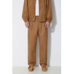 A.P.C. pantaloni de bumbac culoarea maro, drept, COGXS-H08428