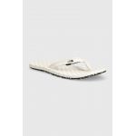 The North Face slapi BASE CAMP MINI II femei, culoarea alb, cu toc plat, NF0A47ABQ4C1