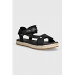 Pepe Jeans sandale PMS90115 barbati, culoarea negru, SUNSET SAVAGE