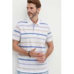 Paul&Shark polo de bumbac culoarea alb, modelator, 24411269