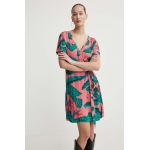 Superdry rochie culoarea roz, mini, evazati