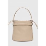 Furla poseta de piele culoarea bej