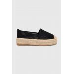 Answear Lab espadrile culoarea negru, cu platforma