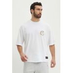 Champion tricou din bumbac barbati, culoarea alb, cu imprimeu, 219999