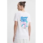 Kaotiko tricou din bumbac culoarea bej, cu imprimeu