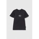 Quiksilver tricou de bumbac pentru copii CHROME LOGO culoarea negru, cu imprimeu