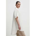 Answear Lab camasa de in culoarea alb, cu guler clasic, relaxed