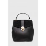 Answear Lab ghiozdan de piele femei, culoarea negru, mic, neted