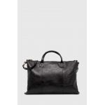 Answear Lab poseta de piele culoarea negru