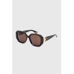 Chloé ochelari de soare femei, culoarea negru, CH0236S