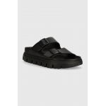 Birkenstock slapi de piele BIRKENSTOCK X PAPILLIO Arizona Chunky Exq femei, culoarea negru, 1024565