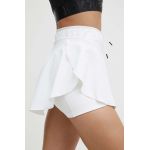 Under Armour fustă sport Essential culoarea alb, mini, evazati