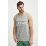 adidas Originals tricou din bumbac barbati, culoarea gri, IR9342