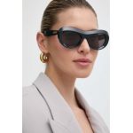 Bottega Veneta ochelari de soare femei, culoarea albastru marin, BV1284S
