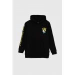 Vans bluza copii EYEBALLIE HOODIE culoarea negru, cu glugă, cu imprimeu