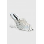 Chiara Ferragni papuci Andromeda femei, culoarea argintiu, cu toc drept, CF3330_004