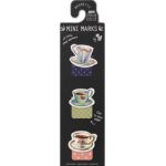 Set semne de carte mini magnetice: Cesti de cafea