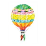Print de arta: Balon cu aer cald. Pene