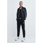 EA7 Emporio Armani trening din bumbac culoarea negru