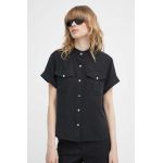 Theory camasa femei, culoarea negru, regular