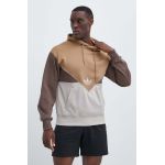 adidas Originals bluza barbati, culoarea maro, cu glugă, modelator, IU2369