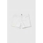 Abercrombie & Fitch pantaloni scurti copii culoarea gri, neted, talie reglabila