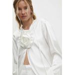 Answear Lab camasa femei, culoarea alb, relaxed