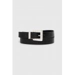 Answear Lab curea de piele femei, culoarea negru