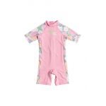 Roxy costum de baie dintr-o bucată pentru copii TINY FLOWER culoarea roz